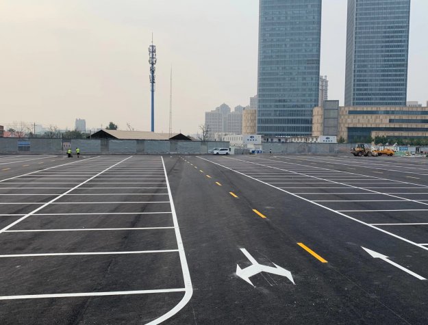 道路划线施工
